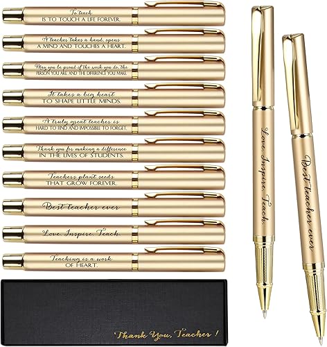 Vista 8 de Seajan Juego de 20 bolígrafos de agradecimiento para profesores con cajas de agradecimiento, regalos de agradecimiento inspiradores para profesores