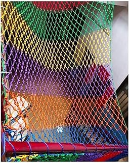 GEIRONV 1m Garden Decoration Net, Child Safety Net Weaving Net Hammock Stairs Isolation Rope Net Fence Net Nylon Rope Net Protection Rope Net (Color : 8mm Rope Thickness, Size : 8 cm mesh)