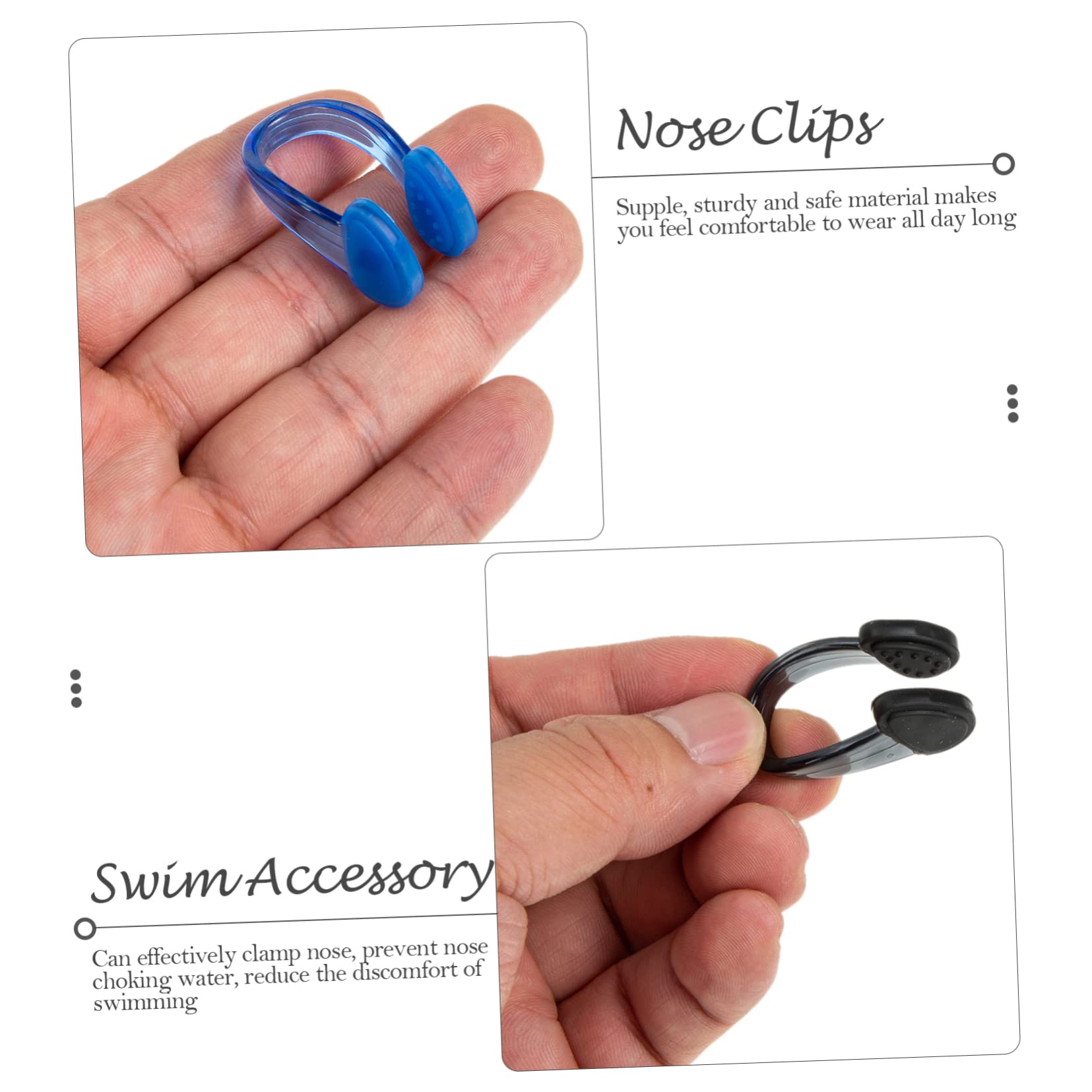 SUPVOX Clip para La Nariz para Natación Tapón para La Nariz Clip para La Nariz De Secador para Natación Gafas Clips para La Nariz Portátiles A Prueba De Agua Accesorio