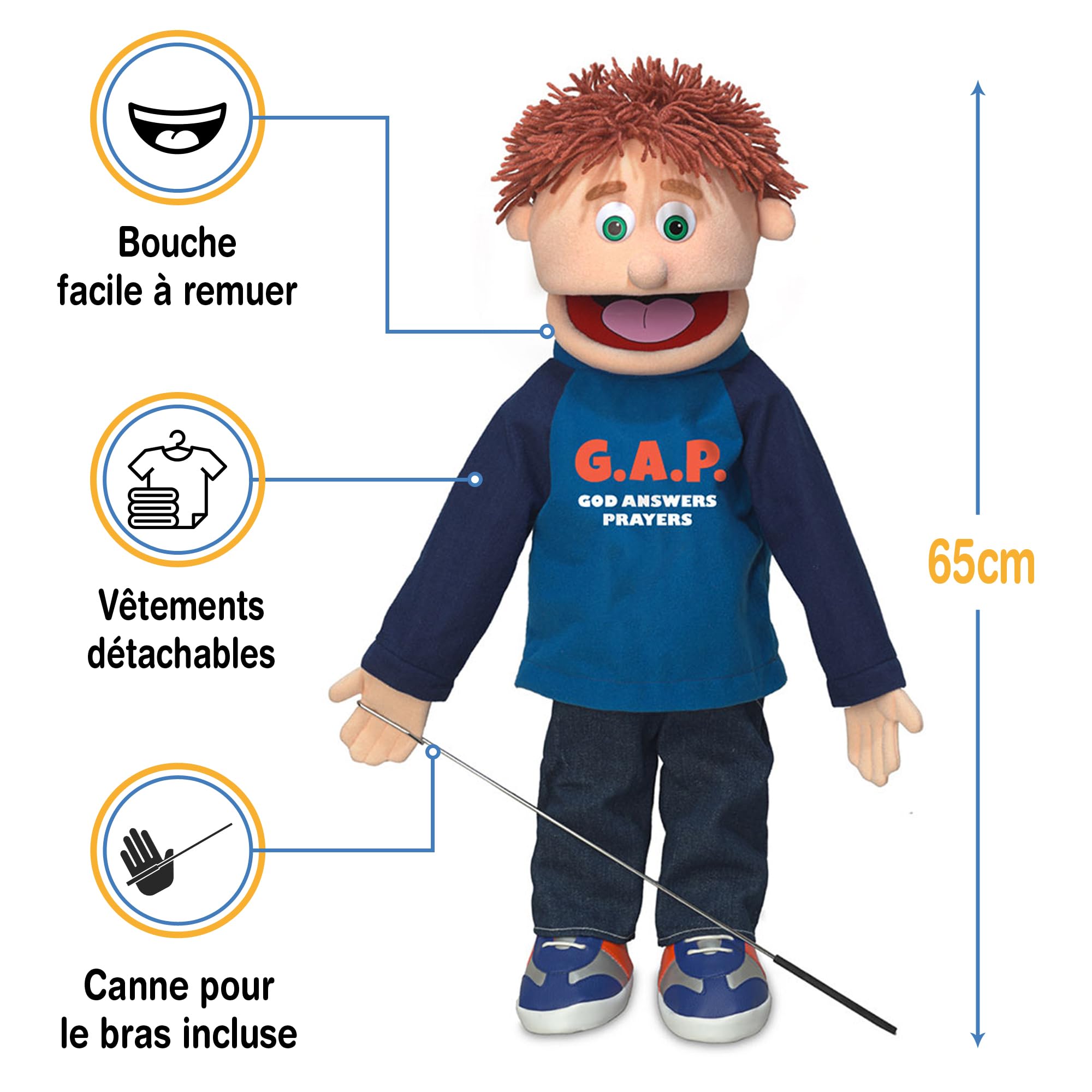 God Answers Prayers | 25" Full Body Boy Puppet by Silly Puppets