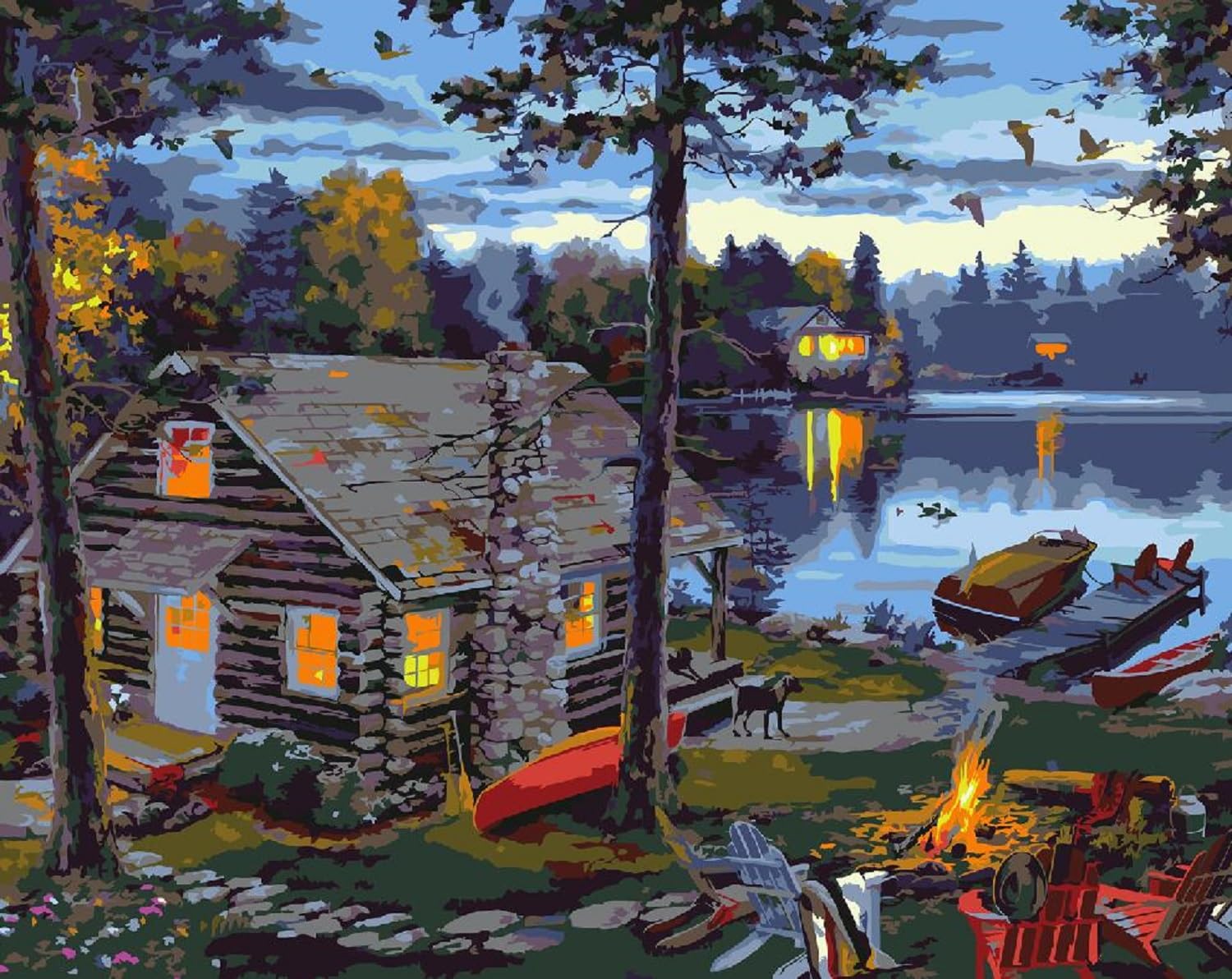 Ledgebay Paint by Numbers Kit for Adults: Beginner to Advanced Number Painting Kit - Fun DIY Arts & Crafts | Color by Numbers for Adults - Kits Include - (Life's Reward 16