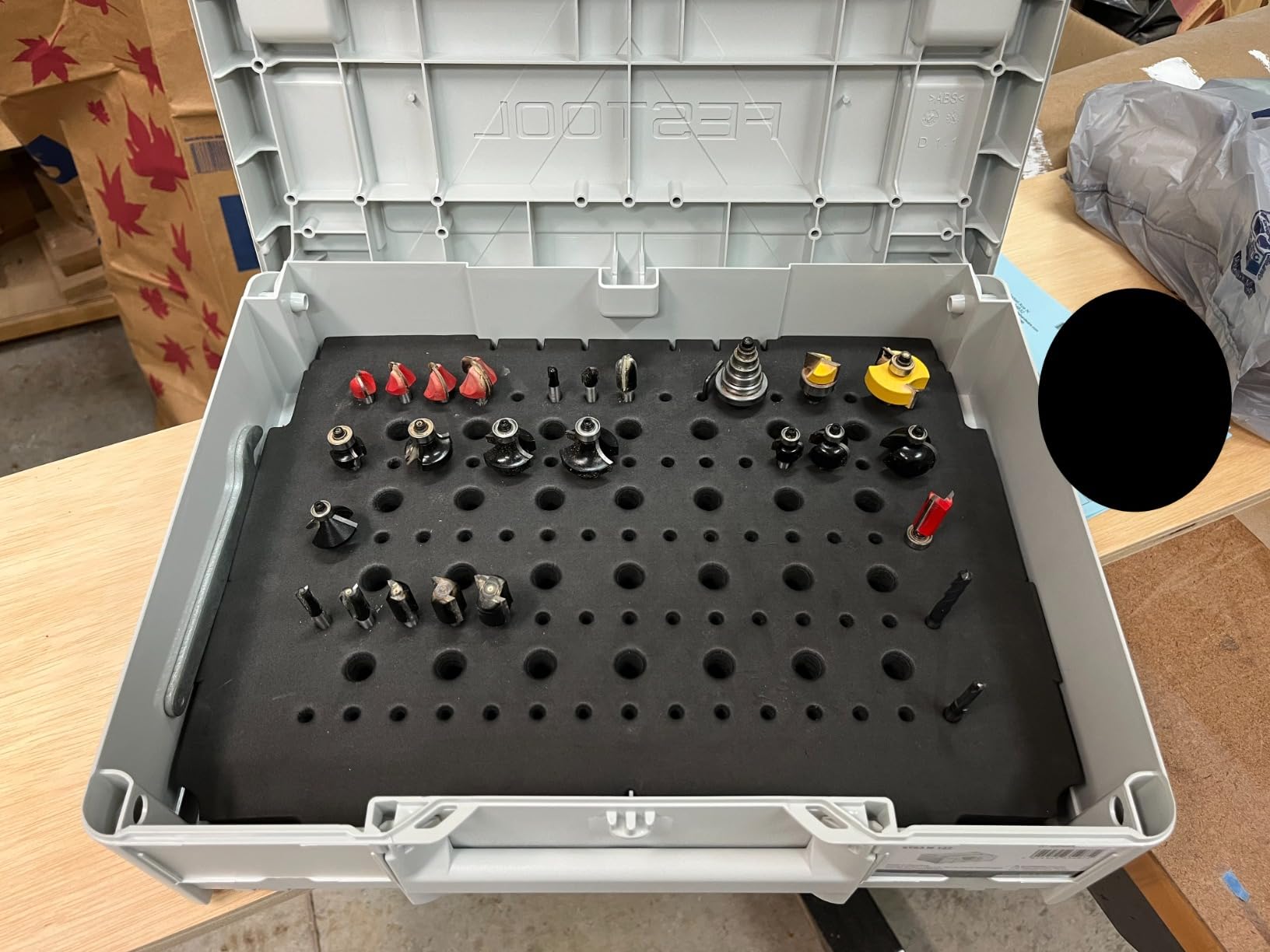 $3/mo - Finance POWERTEC 71419 Router Bit Storage Tray for Festool ...