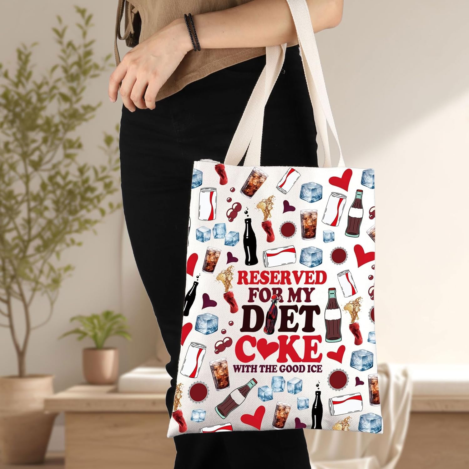 G2TUP Diet Drinks Tote Bag Diet Drinks Lover Gifts Soda Drinks Gifts Fizzy Drink Shoulder Bag Soda Drinks Tote Bag - Image 3