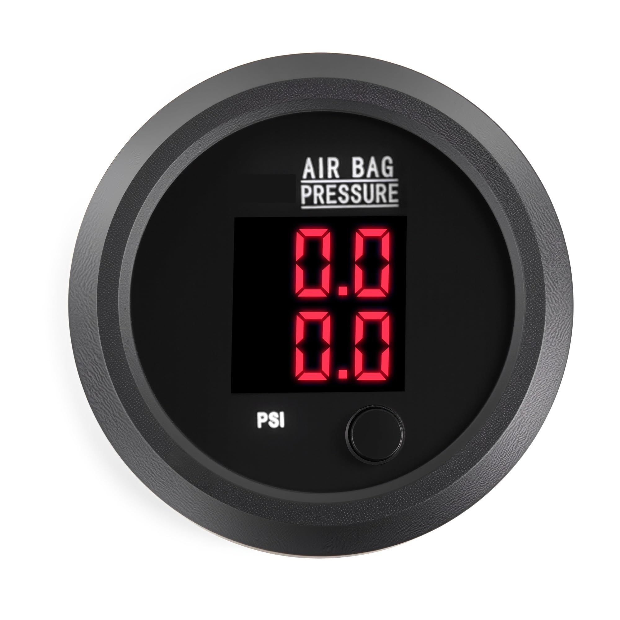 Manomètre, Manomètre d'air Ultra-mince de 52mm, affichage LED 0-232PSI 12/24V pour Suspension pneumatique(BLUE Display)