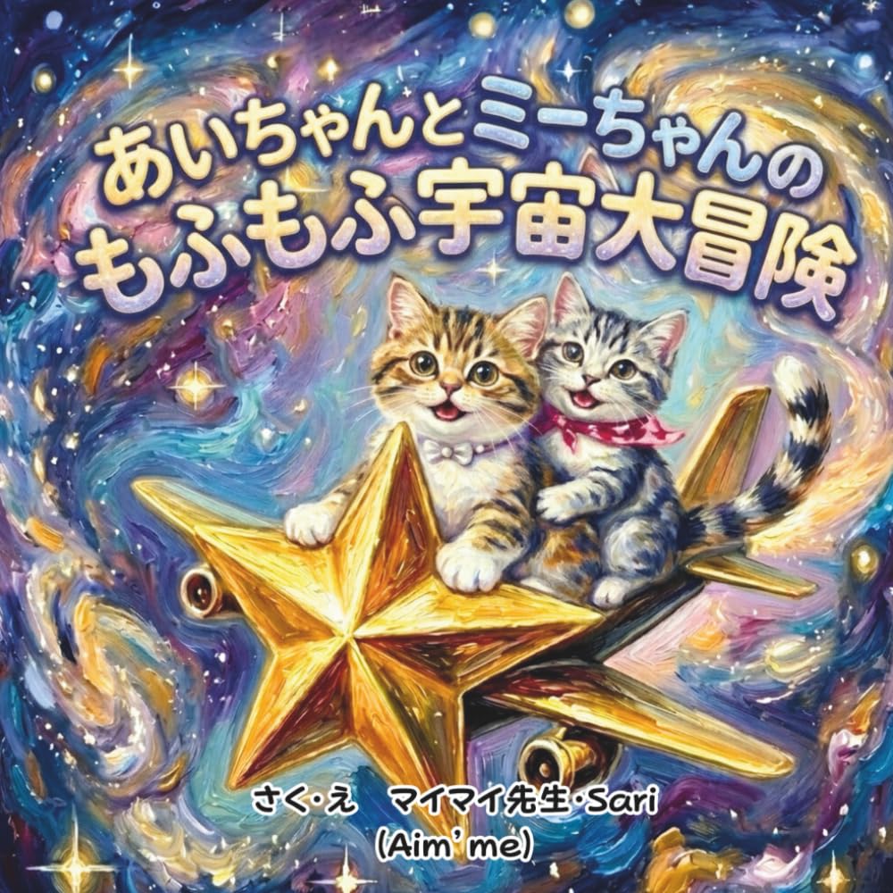 あいちゃんとミーちゃんのもふもふ宇宙大冒険: ねこあるあるな日常から始まる、やさしくて笑える夢のおはなし