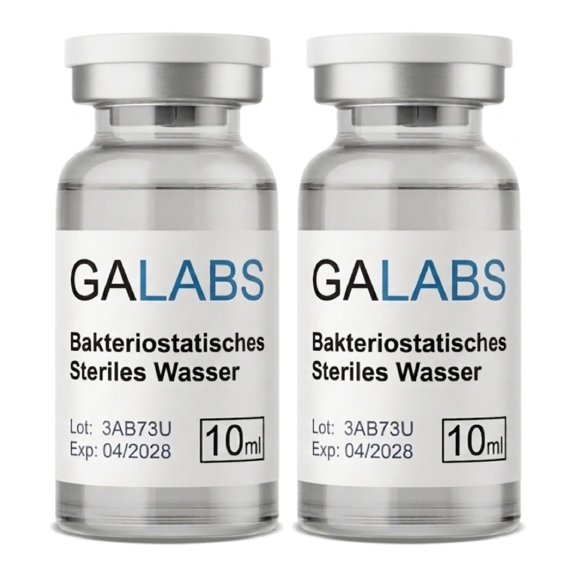 2x Stück 10ml - Lösung - in hochwertigen Glasflaschen