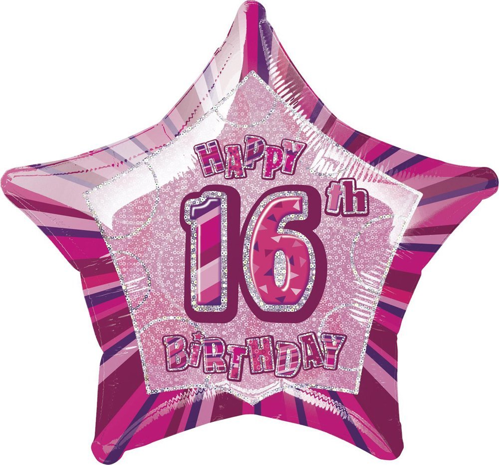 Unique Party 92068 - 9ft Foil Glitz Pink Happy 80th Birthday Banner — view 198