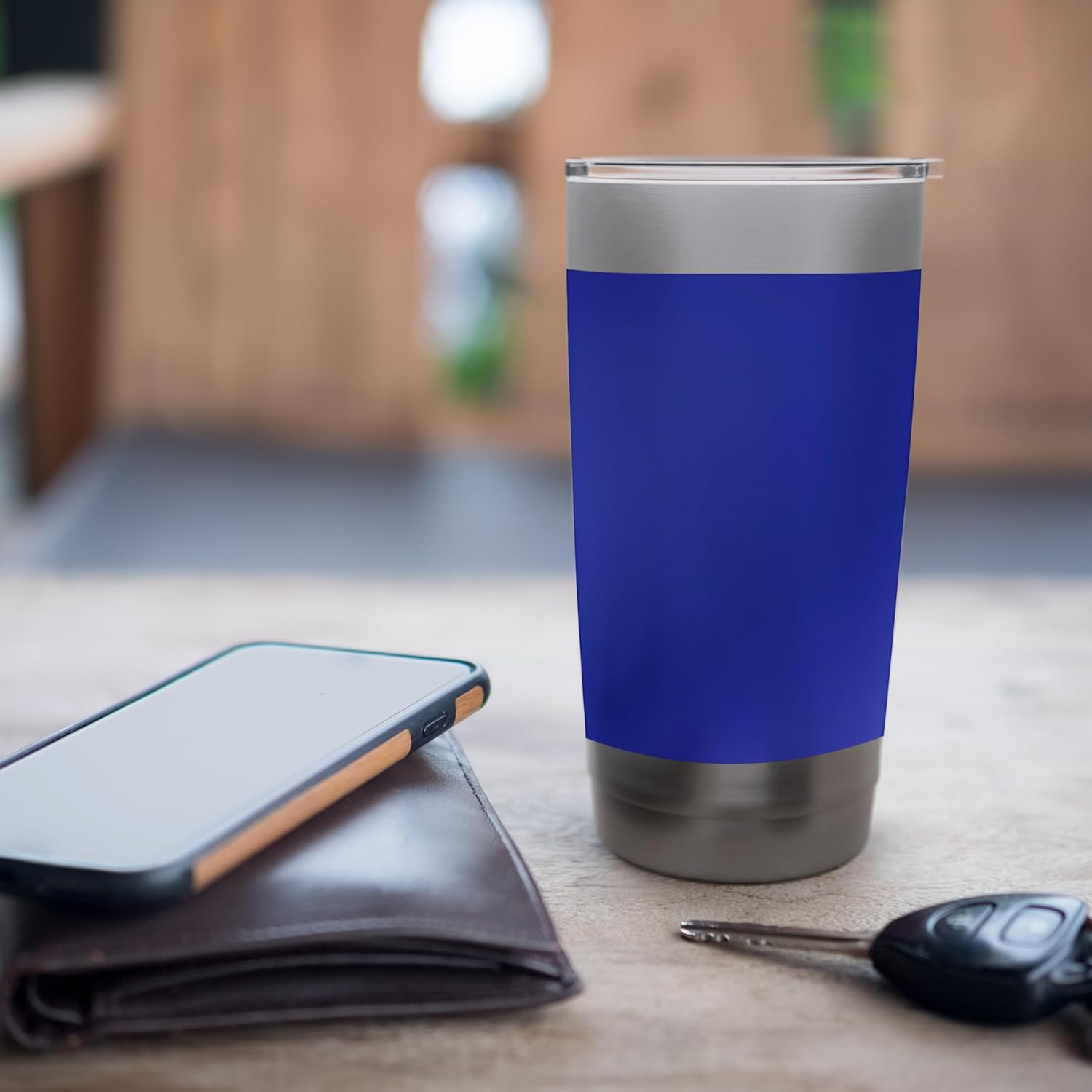 Indigo Blue Stainless Steel Insulated Tumbler - Image 7