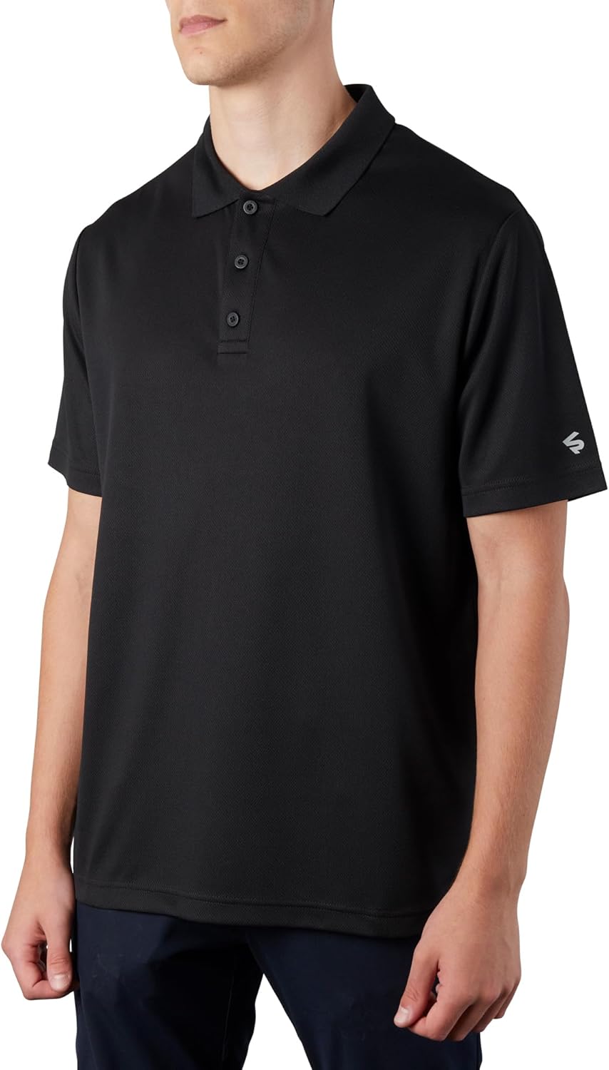 Southpole Men’s Performance Polo Shirt Short Sleeve Athletic Fit Golf Shirts, Sizes S–5XL