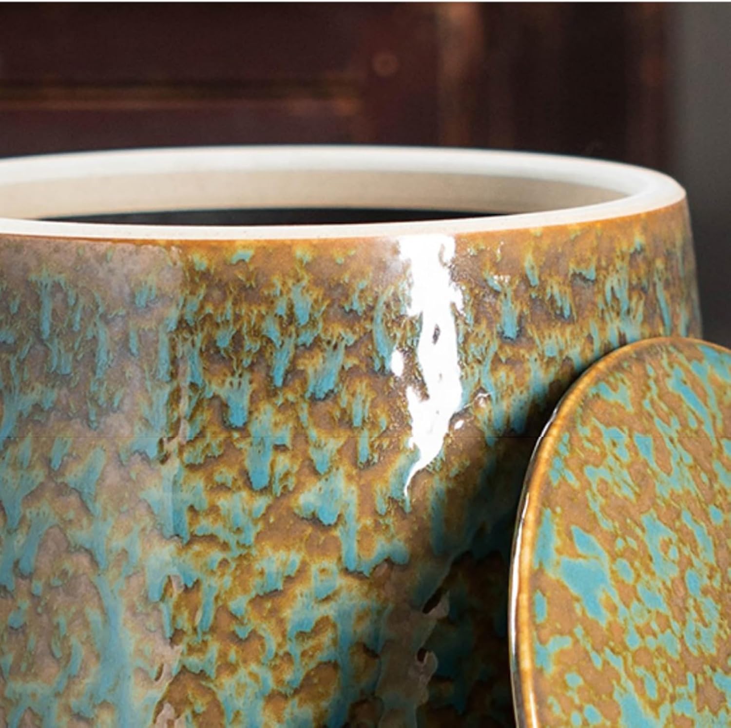 Large Rice Storage Container with Lids Rice Dispenser Kitchen Grain Storage Tank Grain Dispenser for Pantry Kitchen Flour Dispenser Container for Rice(A,Capacity 5KG)