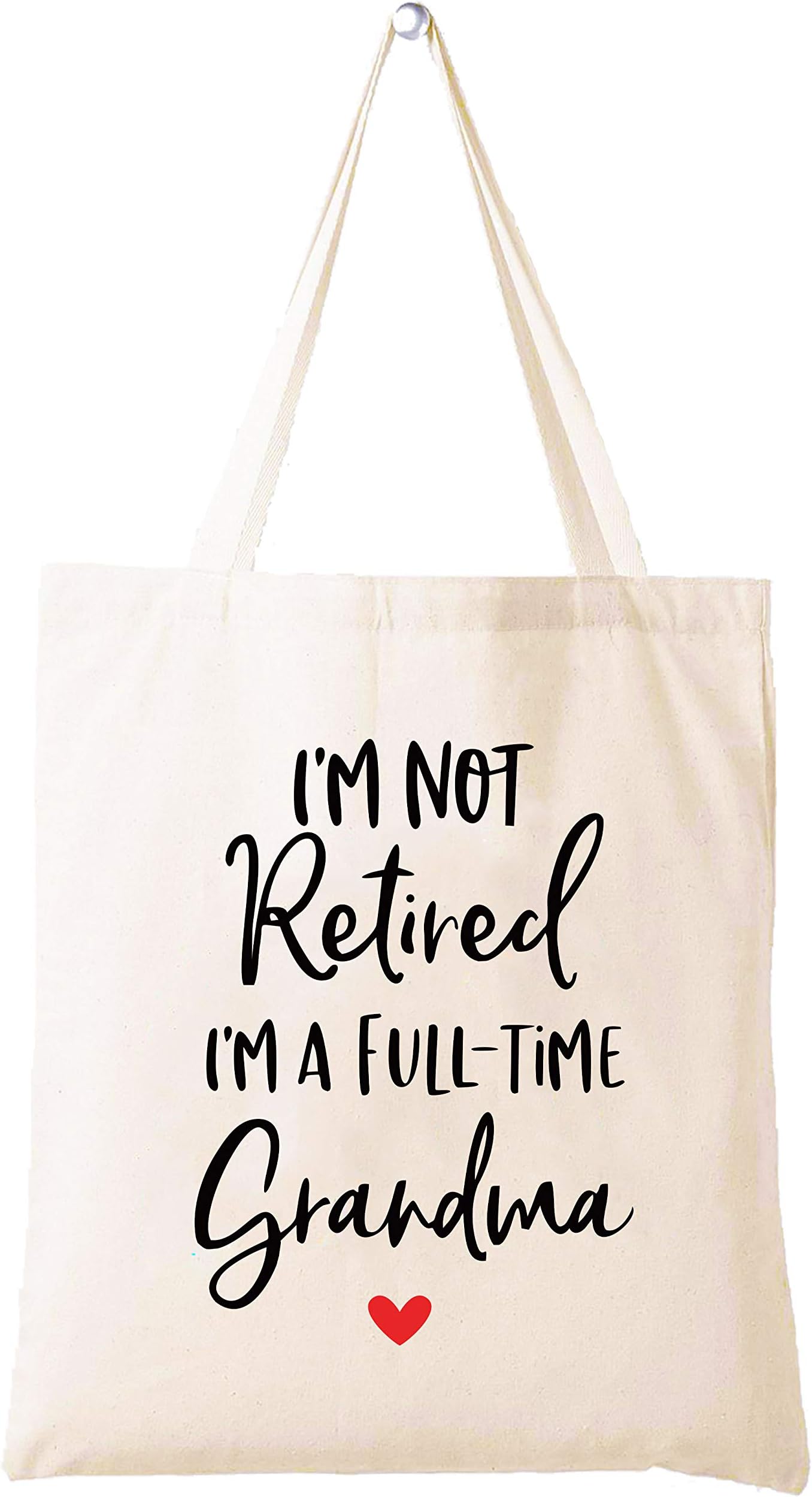 LIBIHUA Appreciation Gift for Mom,Boss,Co-workers,Teacher,Nurse,Friends,Wife,Sister,Shoulder Bag Shopping Tote Bag,Retirement Gifts for Women-Retirement I'm Not Retired I'm A Full time Grandma