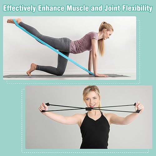 Miniatura 7 de Pilates Equipment Kit for Home Workout, Pilates Ring and Ball Set for Women, 14'' Magic Circle Essentials Accessories Kit with Wrist Weights,