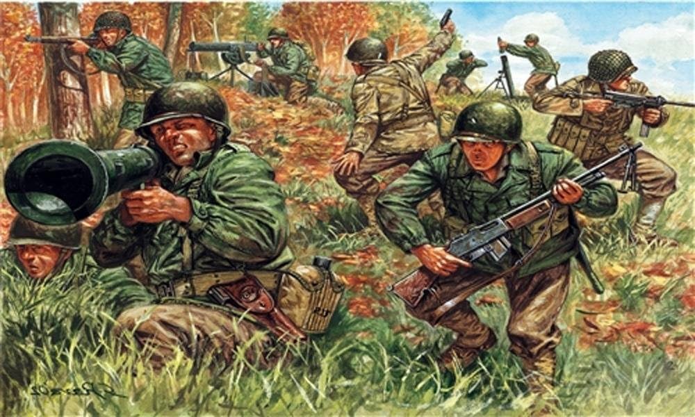 Italeri The Hobby Company 510006046American InfantrySecond World War 1:72 Scale