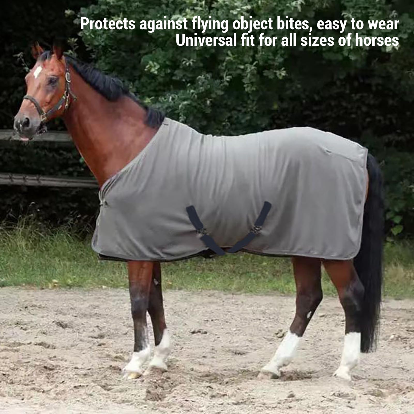 Manta de Invierno para Caballos, Relleno de Franela cálido, Manta Gruesa para el Cuidado de los Caballos, tamaño Universal para Caballos de Granja, diseño Protector Suave, fácil