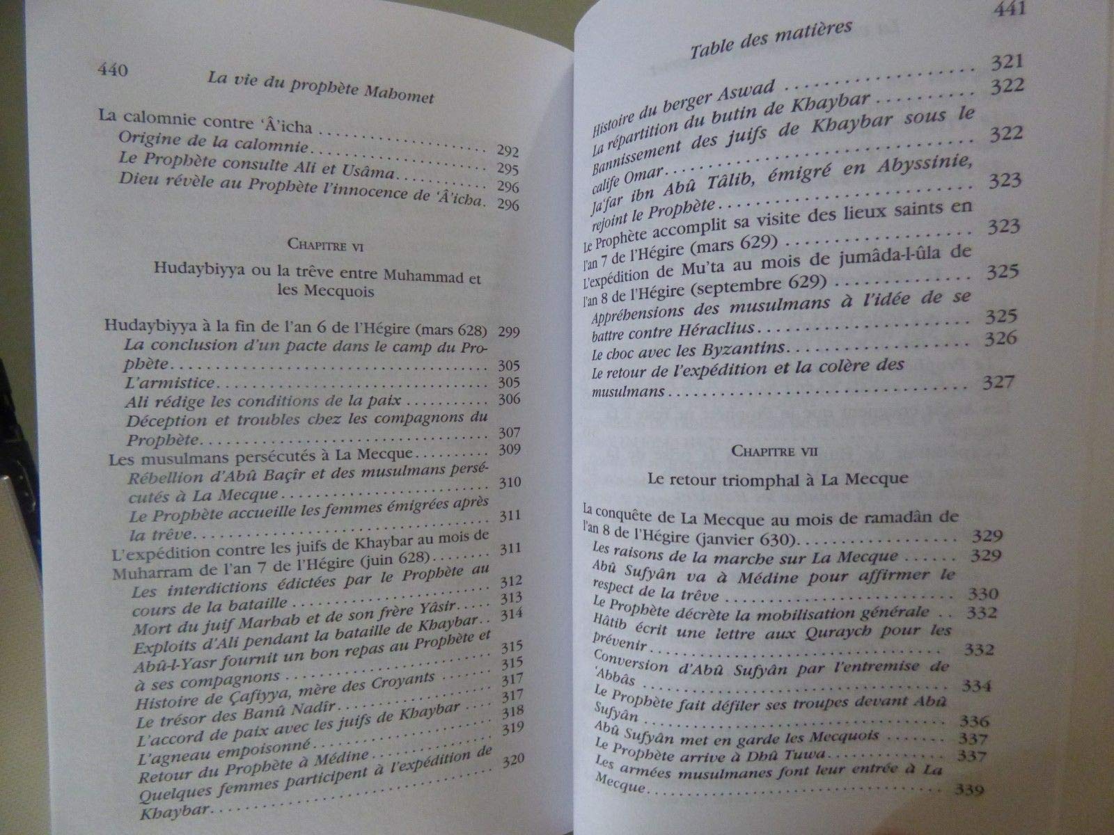 La vie du prophète Mahomet