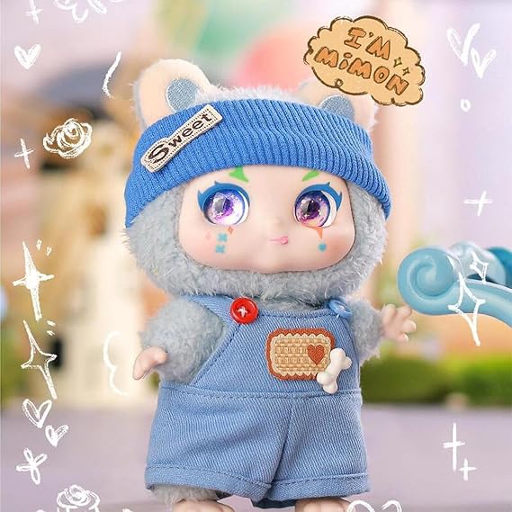 CALEMBOU Plush Doll Blind Box Whole Set, KIMMON Series Mystery Box Plush Toys, Anime Plushies Soft Stuffed Animals for Gifts(Unrepeated) (Mimon A-6pcs)