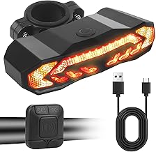 Mineup 5in1 Fahrradalarm mit Fernbedienung, 110db Fahrrad Alarmanlage mit Glocke, USB Wiederaufladbarer Anti-Diebstahl Fahrradalarm mit Lenkfunktion für Fahrrad Motorrad Moped Scooter