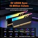 ® ZORBES® Desktop RAM Heatsink ARGB Memory Heat Spreader for DDR4 DDR5 with 5V 3 Pin Sync and Aluminum Alloy Construction for Gaming PC Builds gallery image