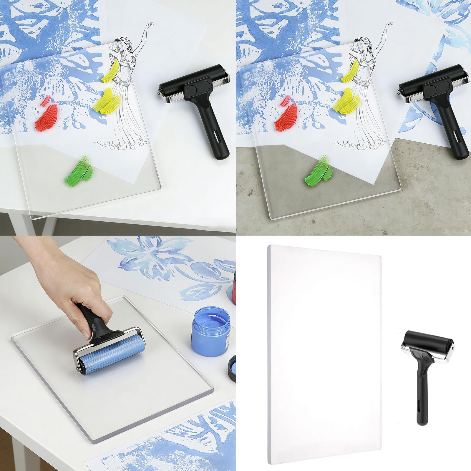 D ' Impression sur Gel Polyvalente avec Rouleau en