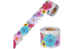 66ft Daisy Flower Die-Cut Bulletin Board Borders