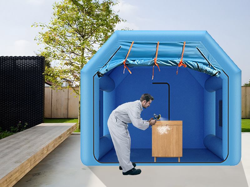 Amazon.com: Ziziella 12.5x10x8FT Inflatable Paint Booth Portable