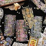 144 Vintage Floral Scrapbooking Supplies Pack for Junk Diary Planner DIY Paper Stickers Vintage Cuto
