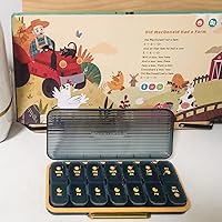 Vista 7 de 7-Day Pill case 2 Times a Day, Pill Organizer 2 Times a Day,Am Pm Daily Pill Case Travel Pill Organizer,Large Capacity Pill Organizer for Medicine