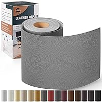 Vista 35 de Kit de reparación de cuero para muebles de 4 x 63 pulgadas, parche de reparación de cinta de cuero autoadhesivo para sofá, kit de parches