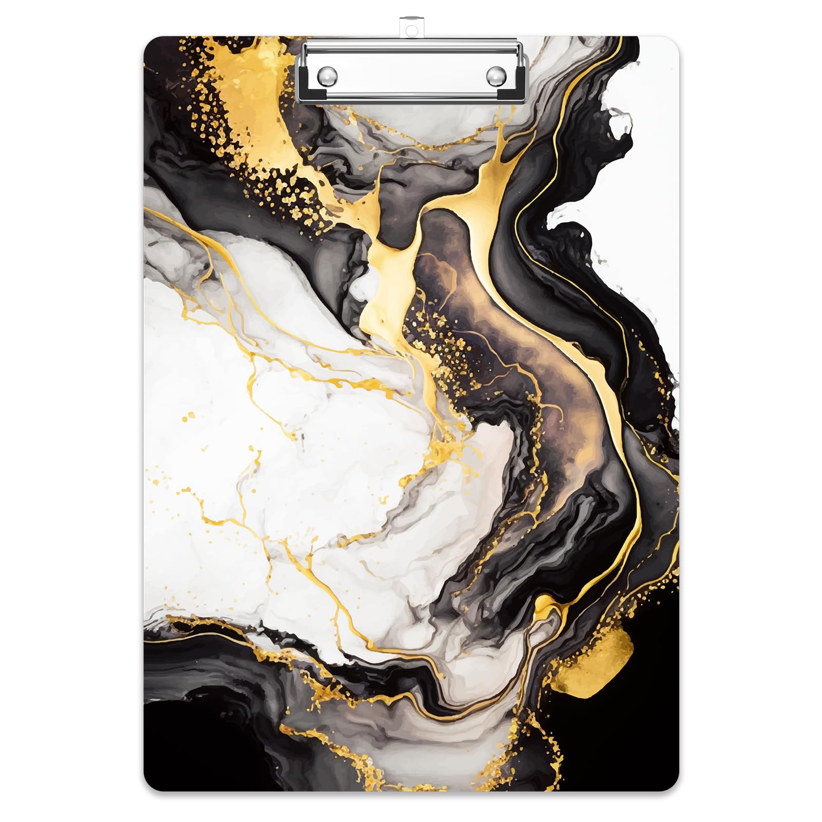 Rimilak Wood Clipboard, 8.5x11 Paper Letter Size, Cute Custom Pattern, Fun Design Hardcard Board for Classroom, Teachers, Kid, Woman, Back to School,