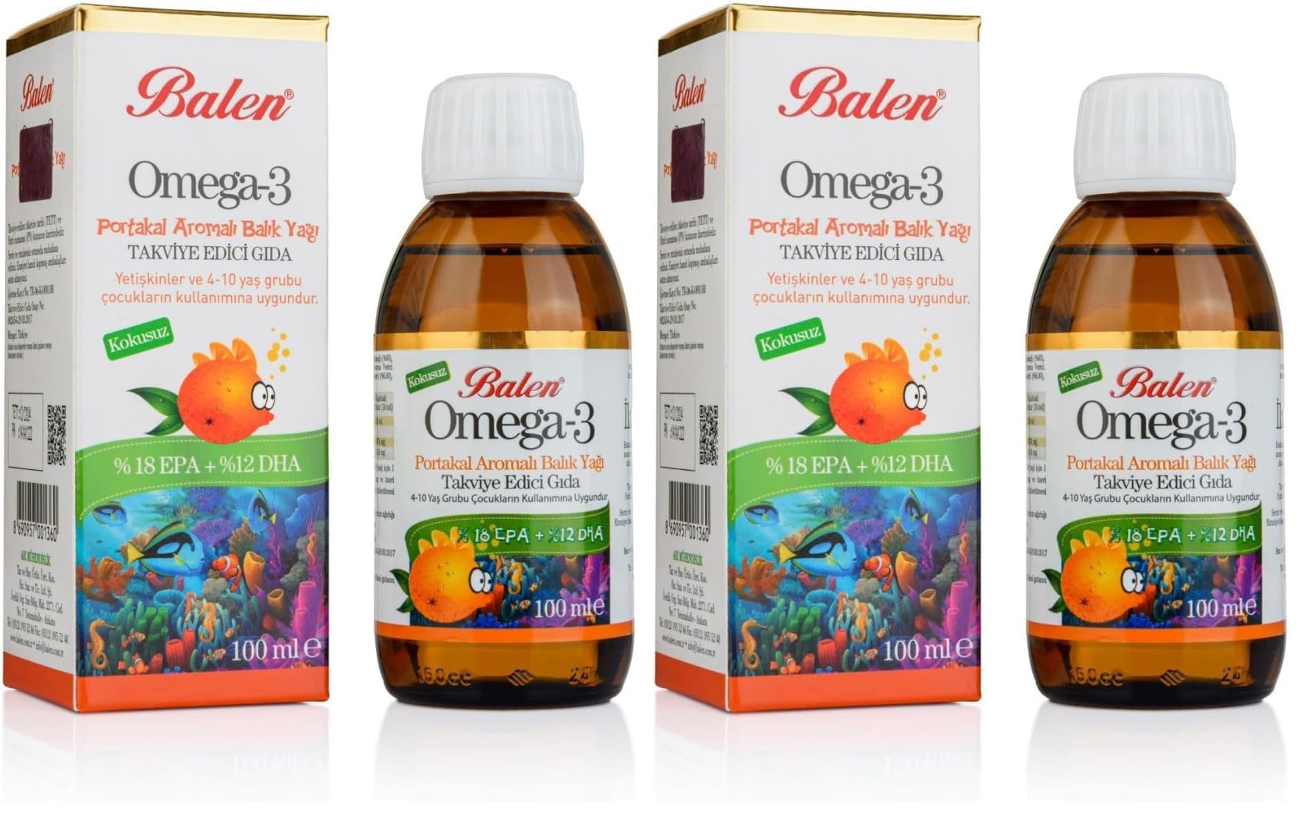 Balen Omega - 3 Portakal Aromalı (2 paketi)