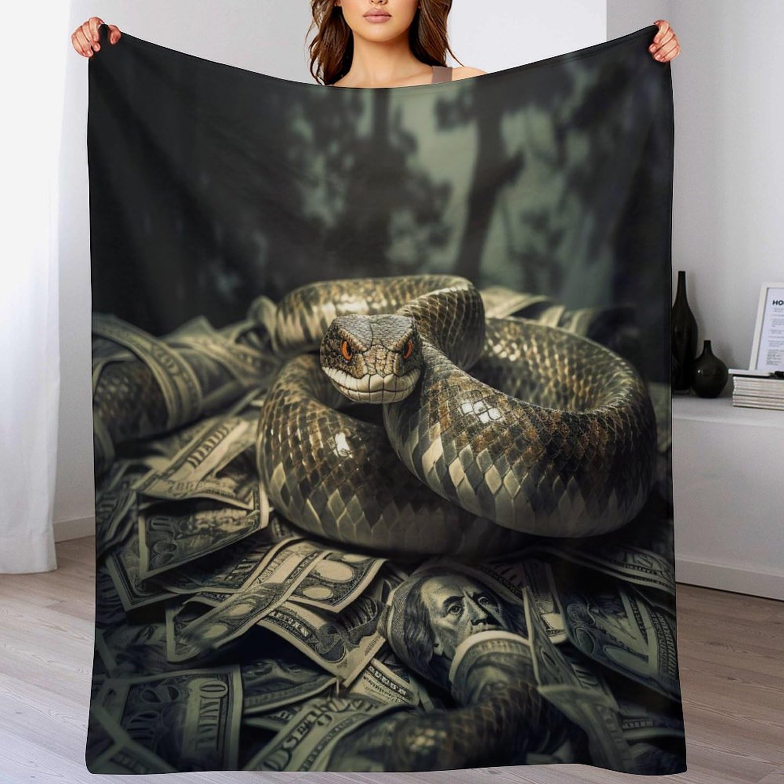 Couverture chaude serpent pour des soirées cocooning et design au salon