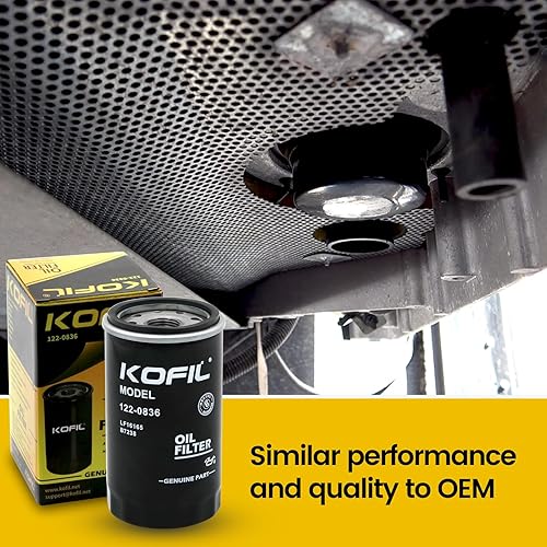 Miniatura 3 de Filtro de aceite 122-0836, compatible con generador RV QG 55007000, giratorio, sustituye a B7238, 84398, PH2875, LF16165, PH10027, LF644, 7398,