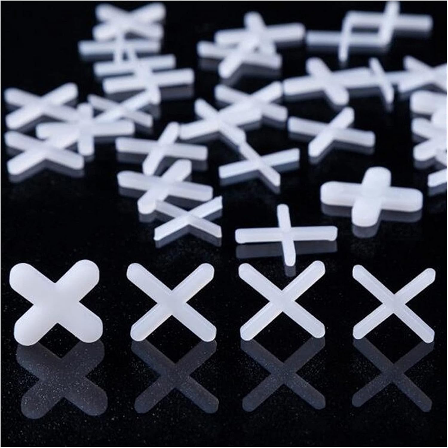 500pcs Ceramic Tiler Spacer Cross Plastic Tile Plumber Reuseable Leveling Decoration Tool （ 3/1/1.5/2/2.5/mm） (Color : 1mm)