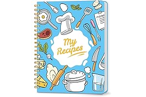 LuBudingJoy Blank Recipe Scrapbook to Keep Your Recipes Safe and Organized
