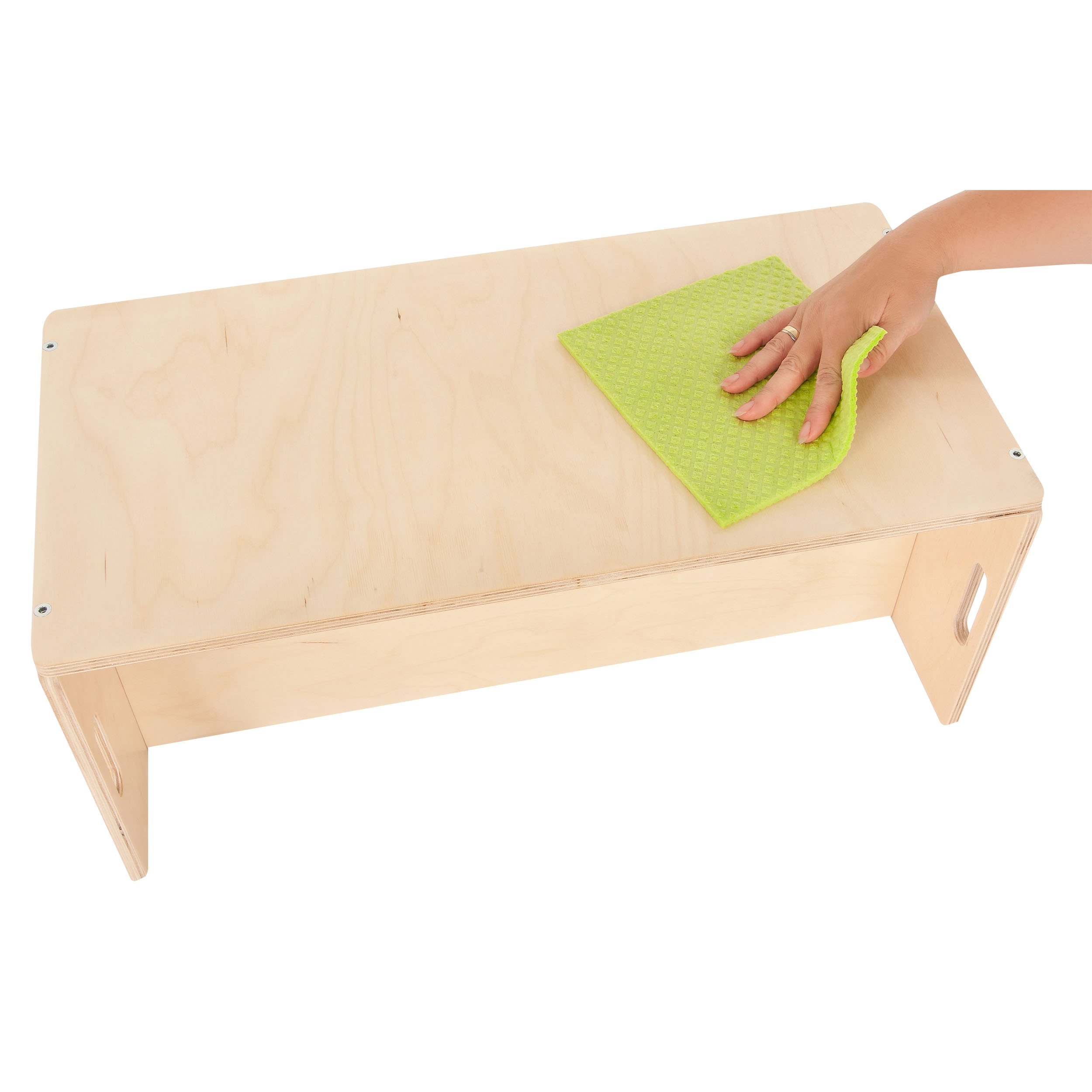 Kindermöbel – 2 Kinderstühle im Set - Sitzgruppe aus Holz – mitwachsende Möbel mit Wendehocker – aus Birken-Multiplexholz