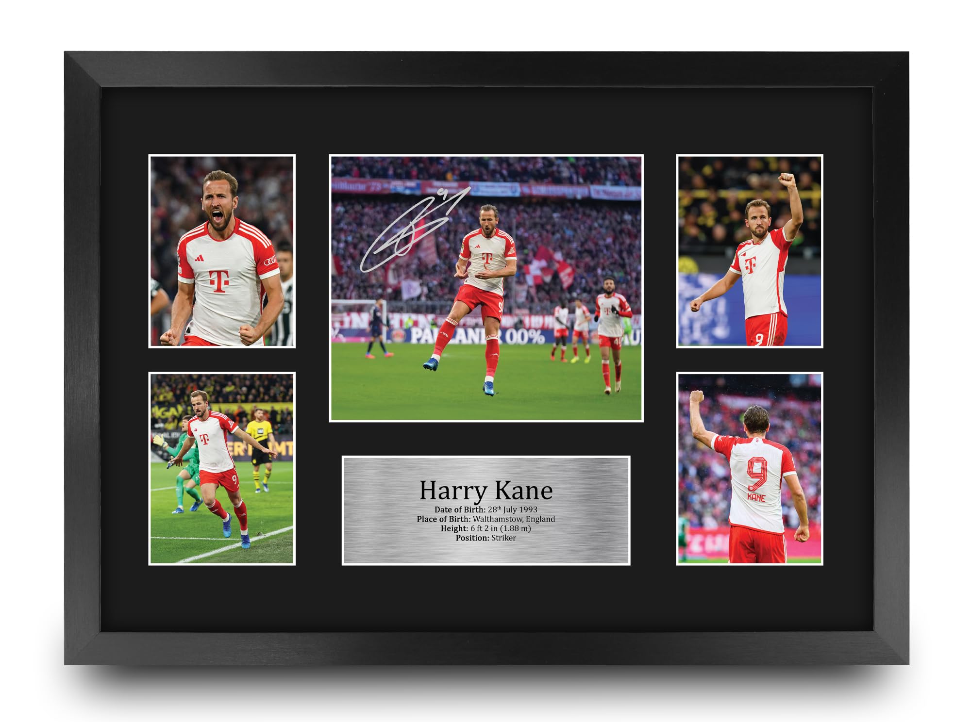 HWC Trading FR A3 Harry Kane Printed Memorabilia Signed Autograph Photograph Display for Football Fans and Supporters - A3 Framed