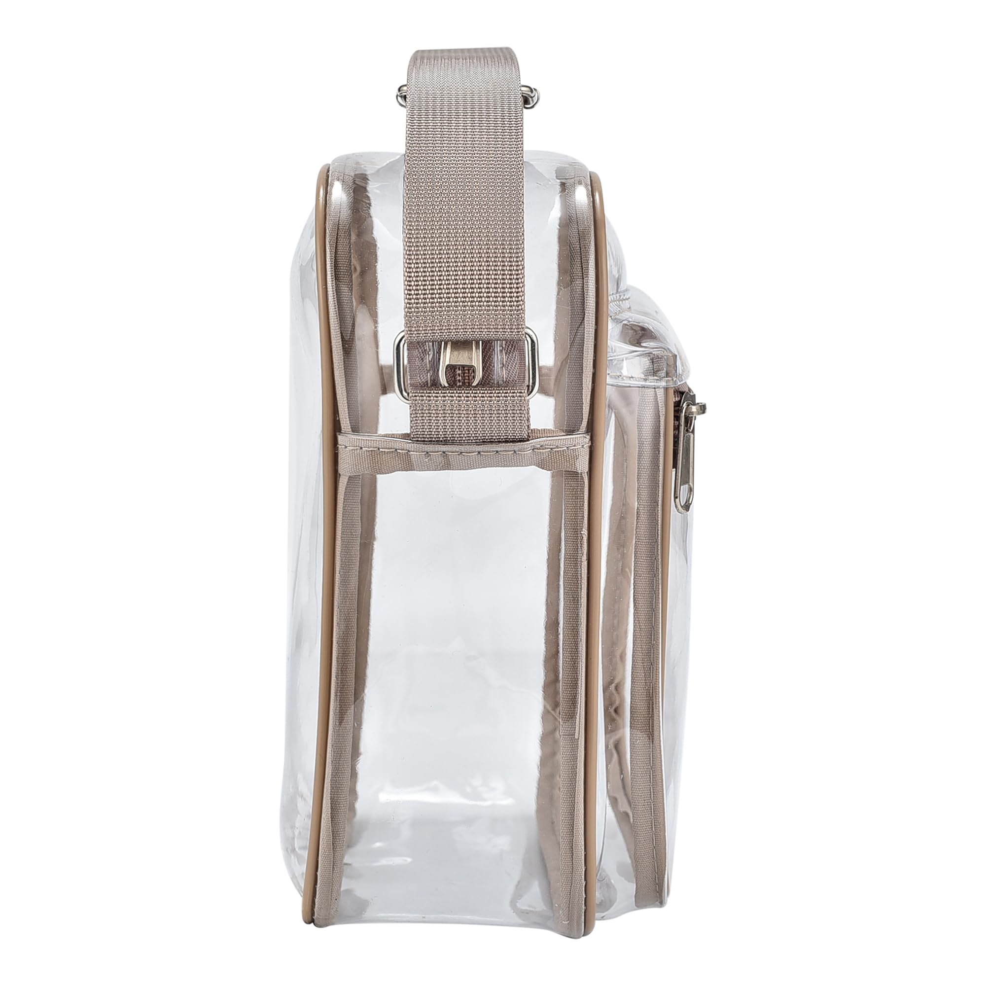 Clear Messenger Bag for Work & Business Travel for Men & Women,Stadium Approved ，Cross-Body Shoulder Bag