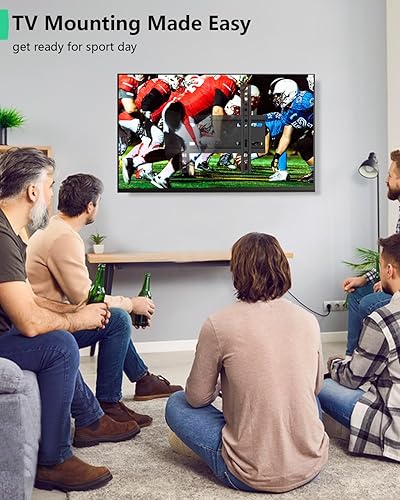 Miniatura 6 de Soporte fijo de pared para televisores de pantalla plana de 14 a 43 pulgadas, soporte de montaje de TV de perfil bajo que soporta 55 libras, soporte