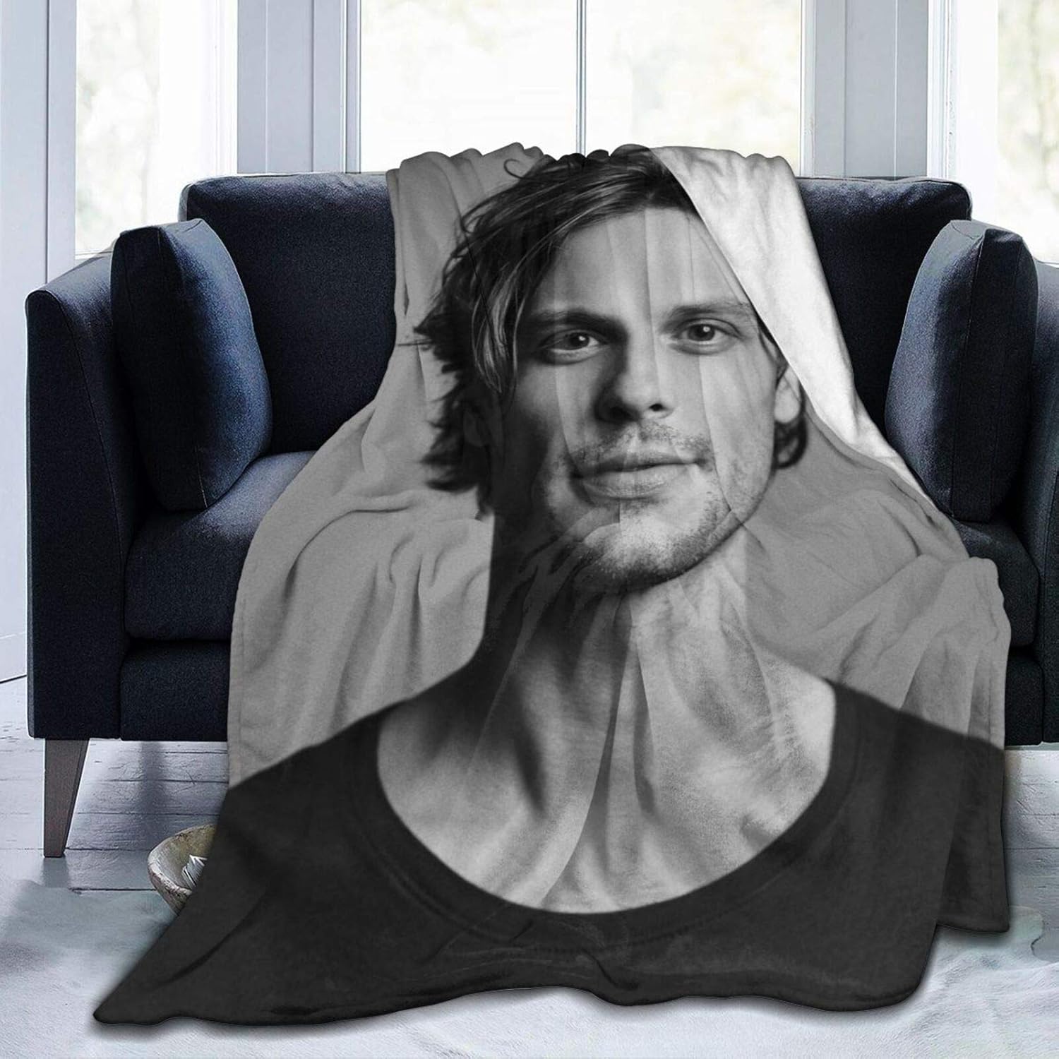 CaryJShelby Matthew Gray Gubler Blanket Throw Size Ultra