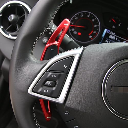 Miniatura 6 de para extensiones de palanca de cambio de paleta de Camaro, palanca de cambio de aleación de aluminio para Chevrolet Camaro 2017+ (Cubierta de manija