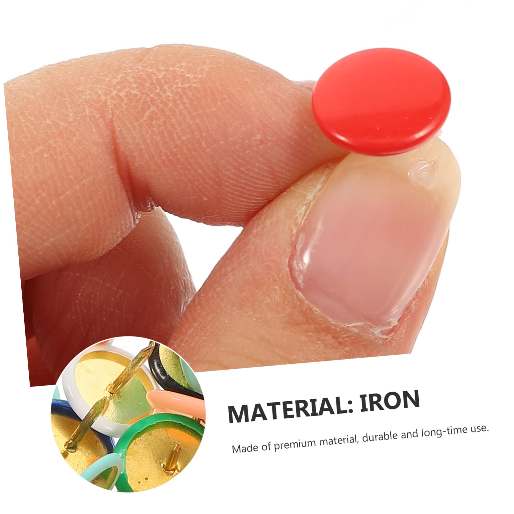 SHINEOFI 500piezas Chinchetas Tacks Coloridos para Escuela y para Tableros De Anuncios y Proyectos De Manualidades