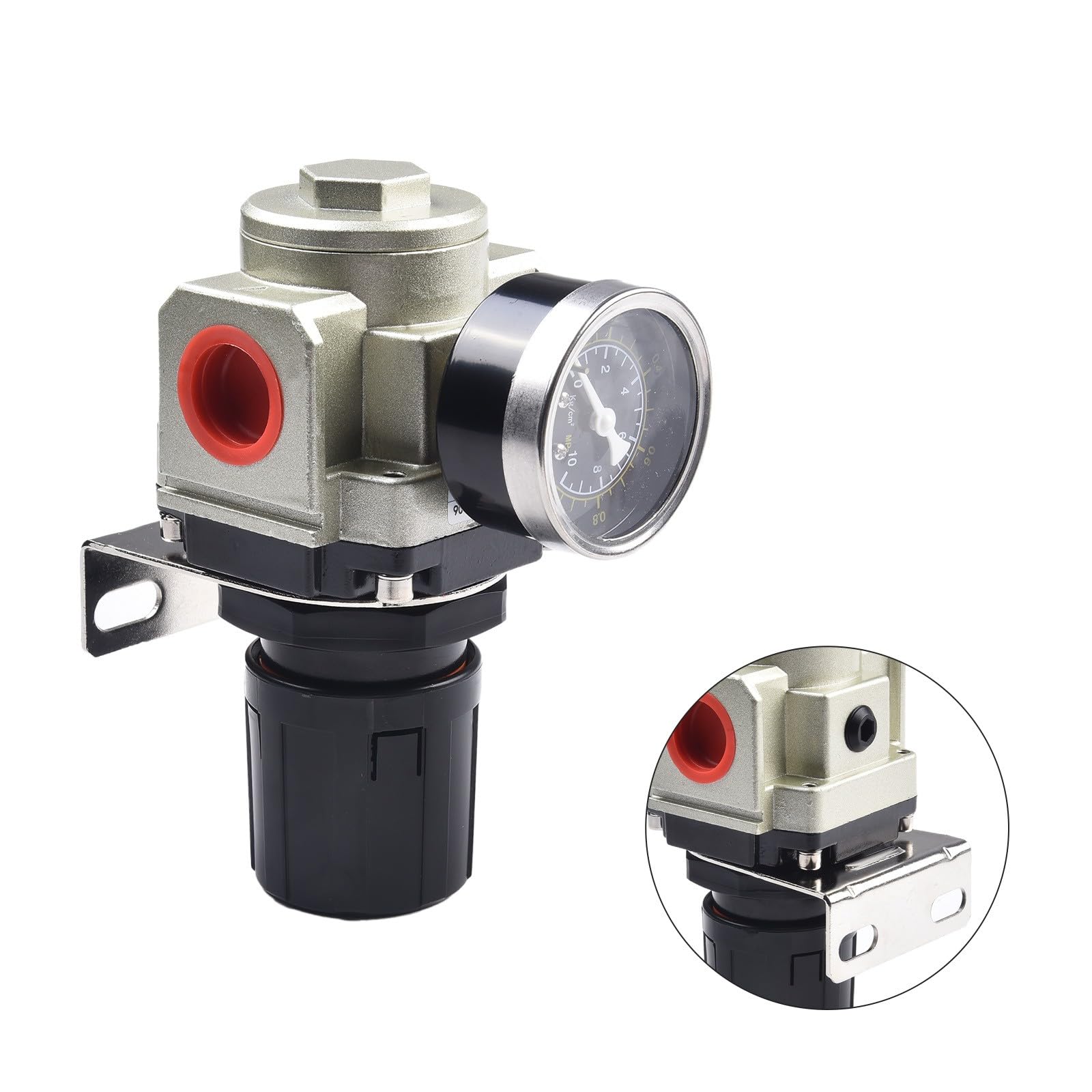 Válvula reguladora de presión AR3000-03, interfaz de 3/8 pulgadas, presión ajustable 0,05-0,85 MPa, para sistemas de aire comprimido