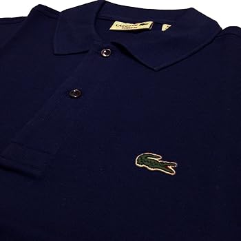 新品　ラコステ　ネイビー　LACOSTE 鹿子　ポロシャツ　L1212AL LACOSTE ラコステ ポロシャツ 半袖 鹿の子 ワンポイント 無地