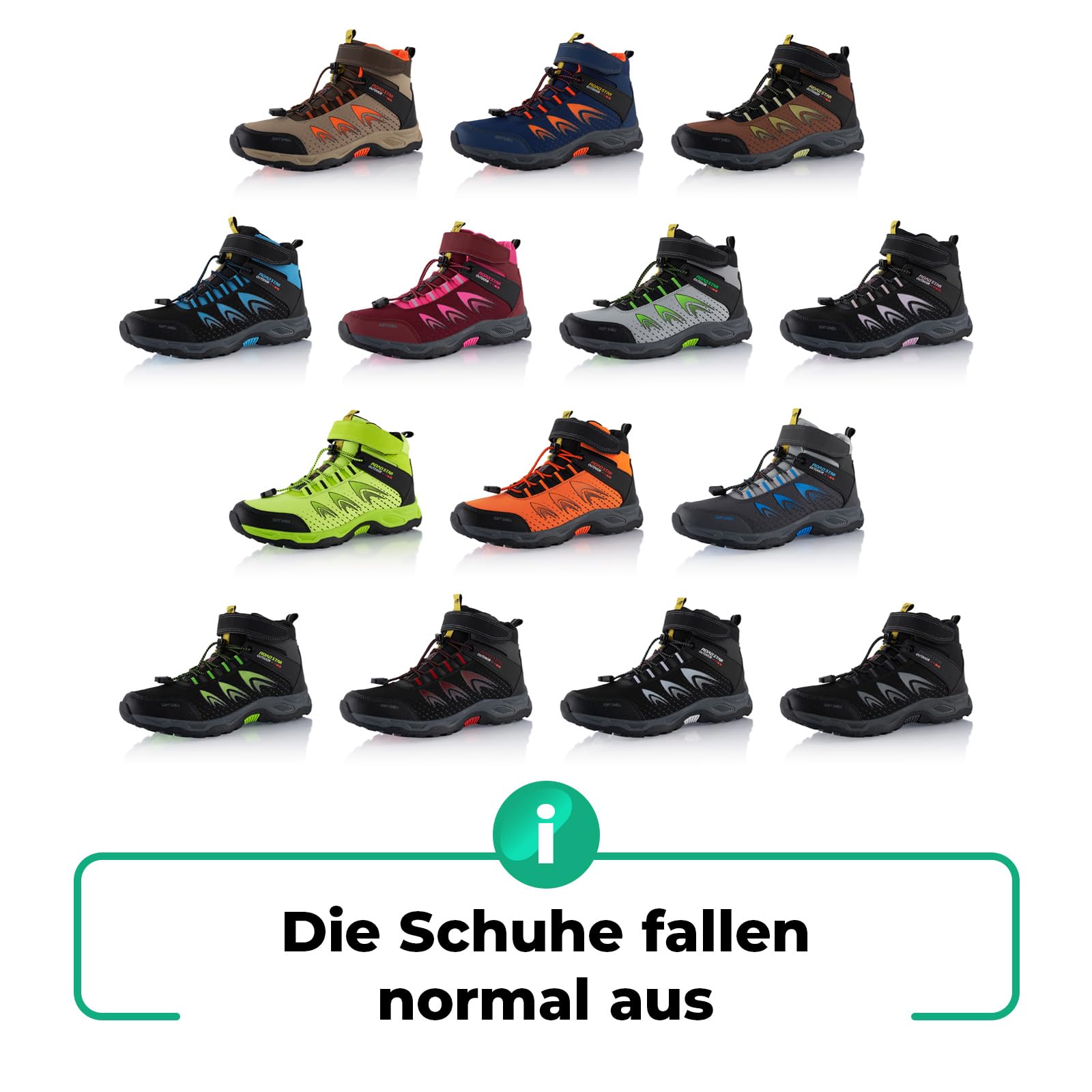 Fusskleidung® Damen Herren Wanderschuhe Softshell Trail Running Trekkingschuhe Wanderstiefel