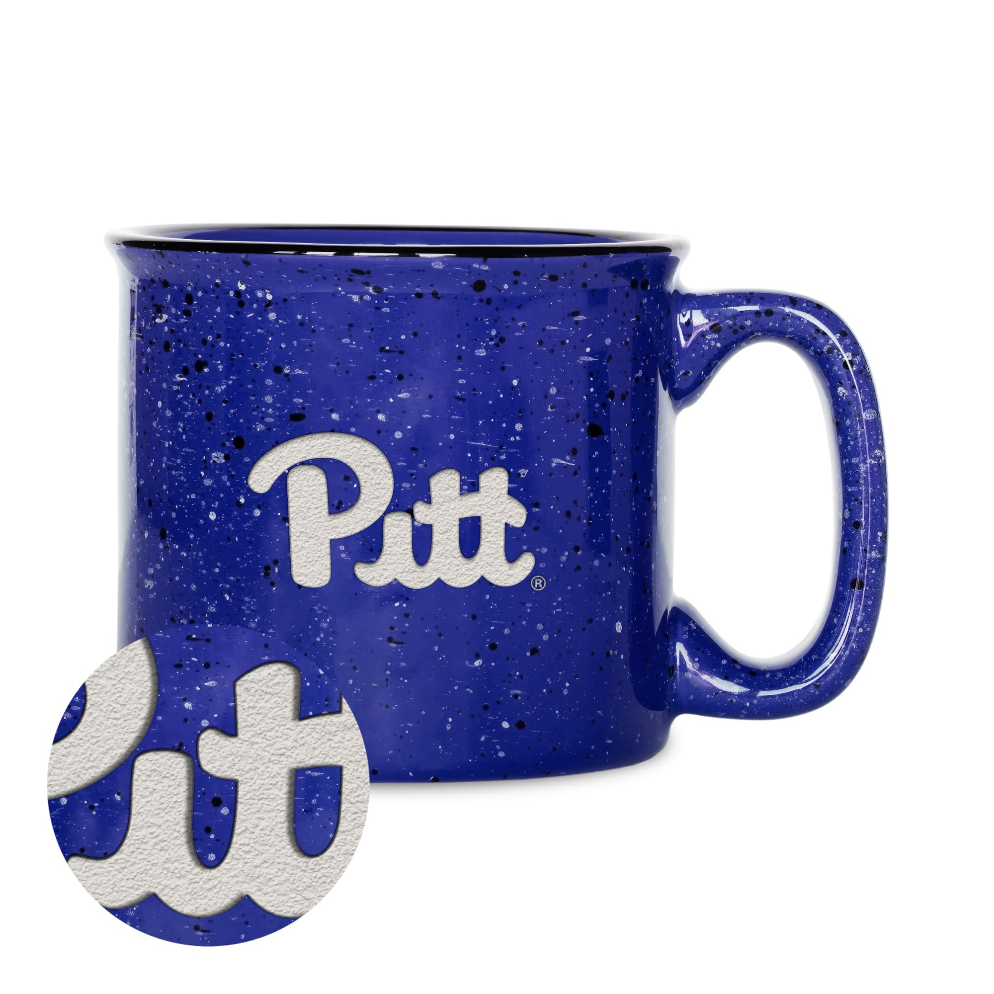 Mug Pitt Panthers en céramique robuste qui ne perd jamais son logo