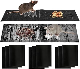 ネズミ捕り ねずみとりシート ねずみ駆除 粘着式 仕掛け 業務用 12枚セット 黒 （120*28cm）