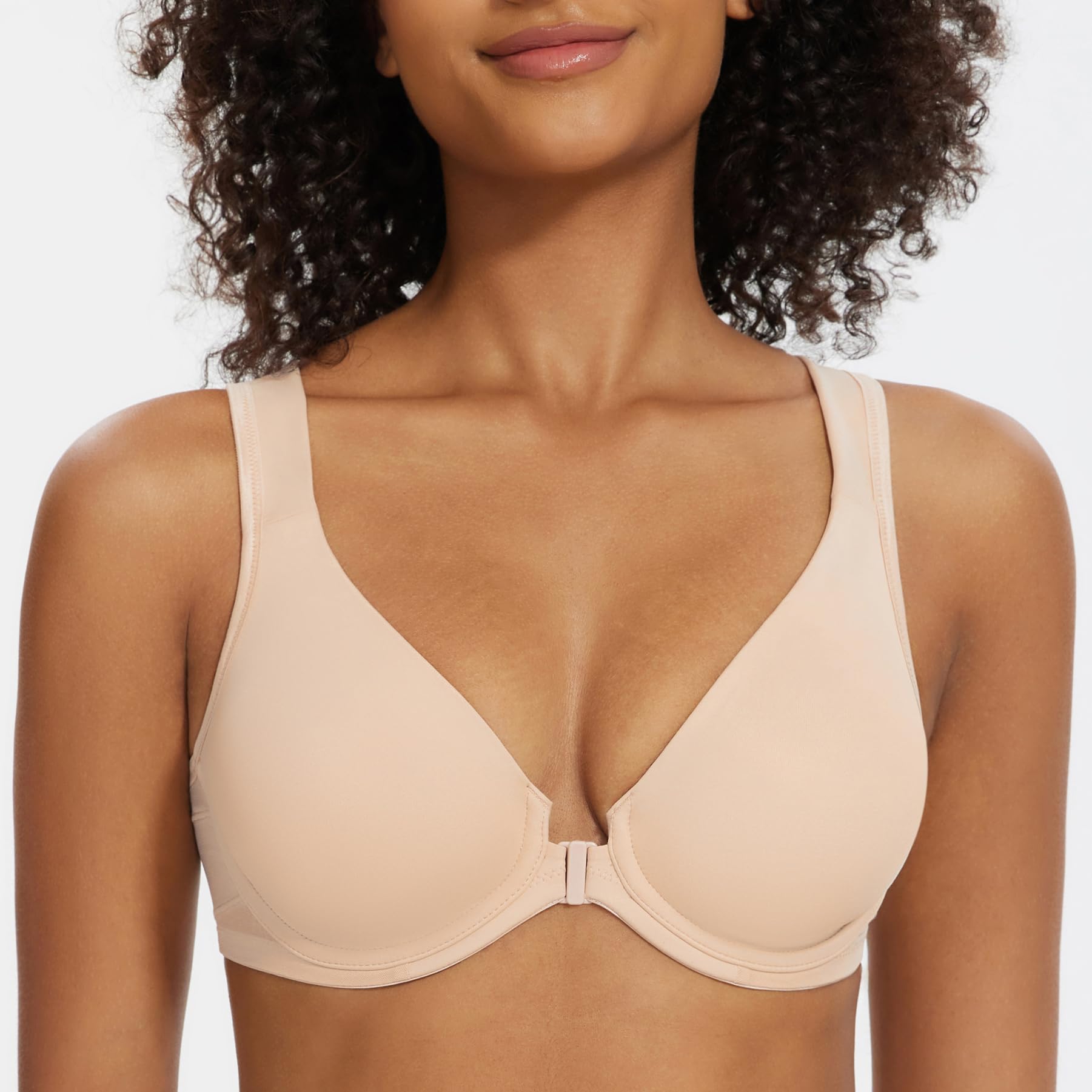 MELENECA - Sujetador Corrector de Postura sin Aros con Soporte para la Espalda y Cierre Frontal para Mujeres
