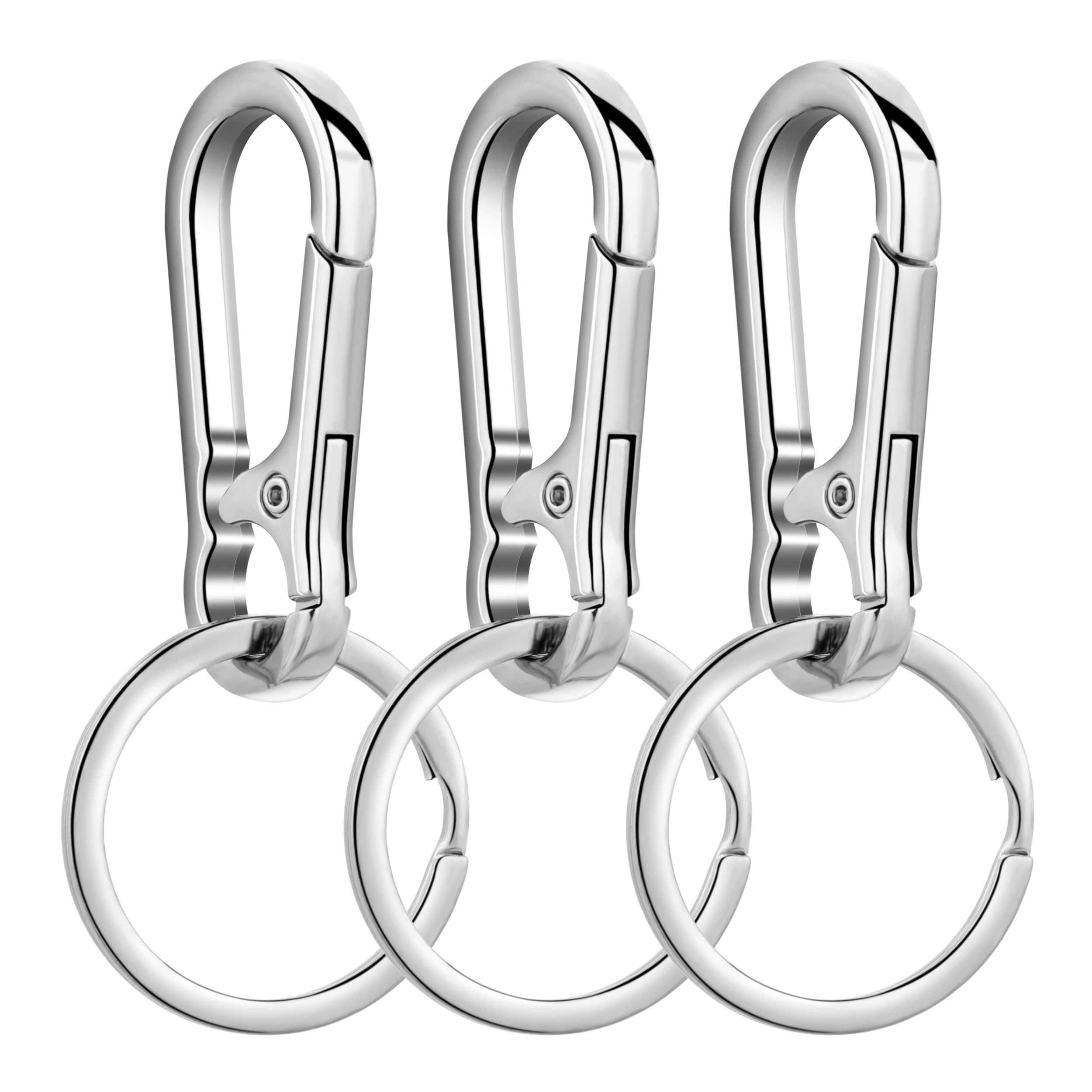 Wikavanli Metal Keychains Keyring Key Chain Ring Clip Holder Organizer for Home Car Keys Key Finder Women Men