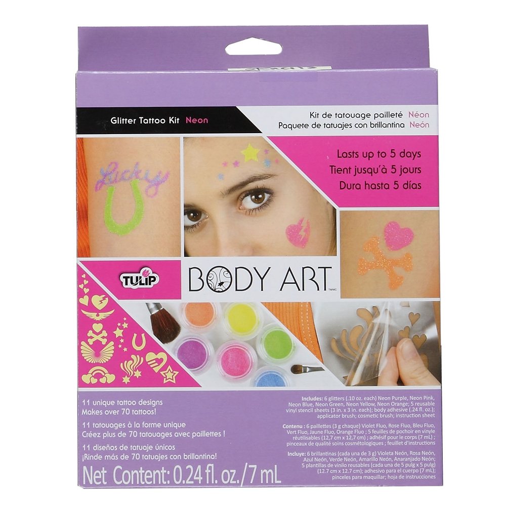 Tulip Body Art Glitter Kit, Neon
