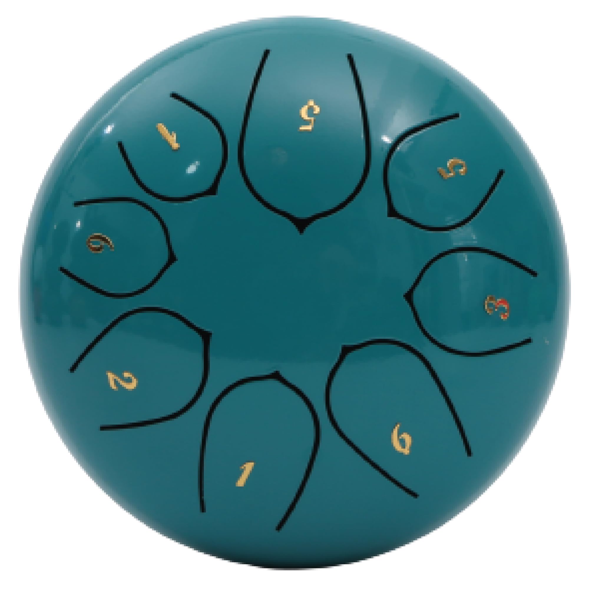 Essenza 8 Notes 6 Inch Eastern Blue Alloy Steel Tongue Drum Perfect Percussion Musical Instrument for Kids and Adults Handpan Drum for Meditation, Yoga Includes Mallets, Finger Picks & Travel Bag